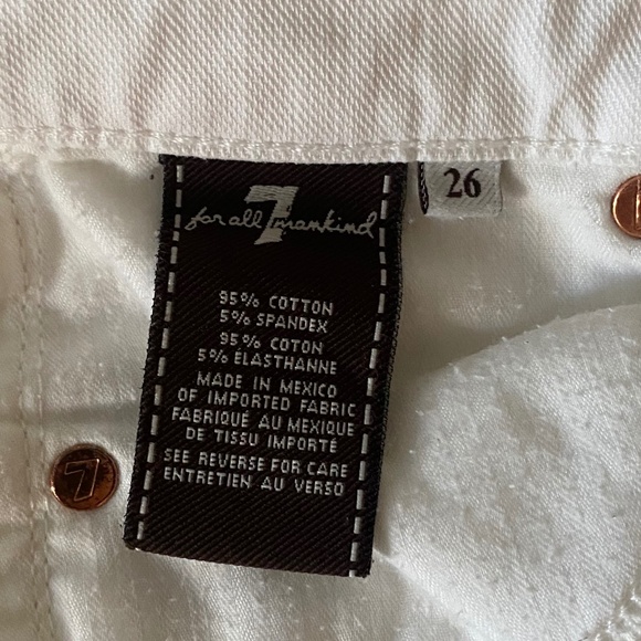 7 For All Mankind White Jeans - Picture 12 of 13